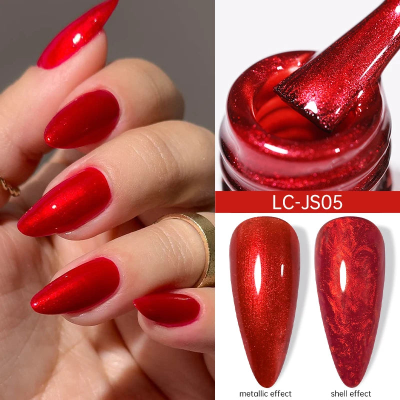 Brown Red Purple Nail Gel Polish Coffee Color Series