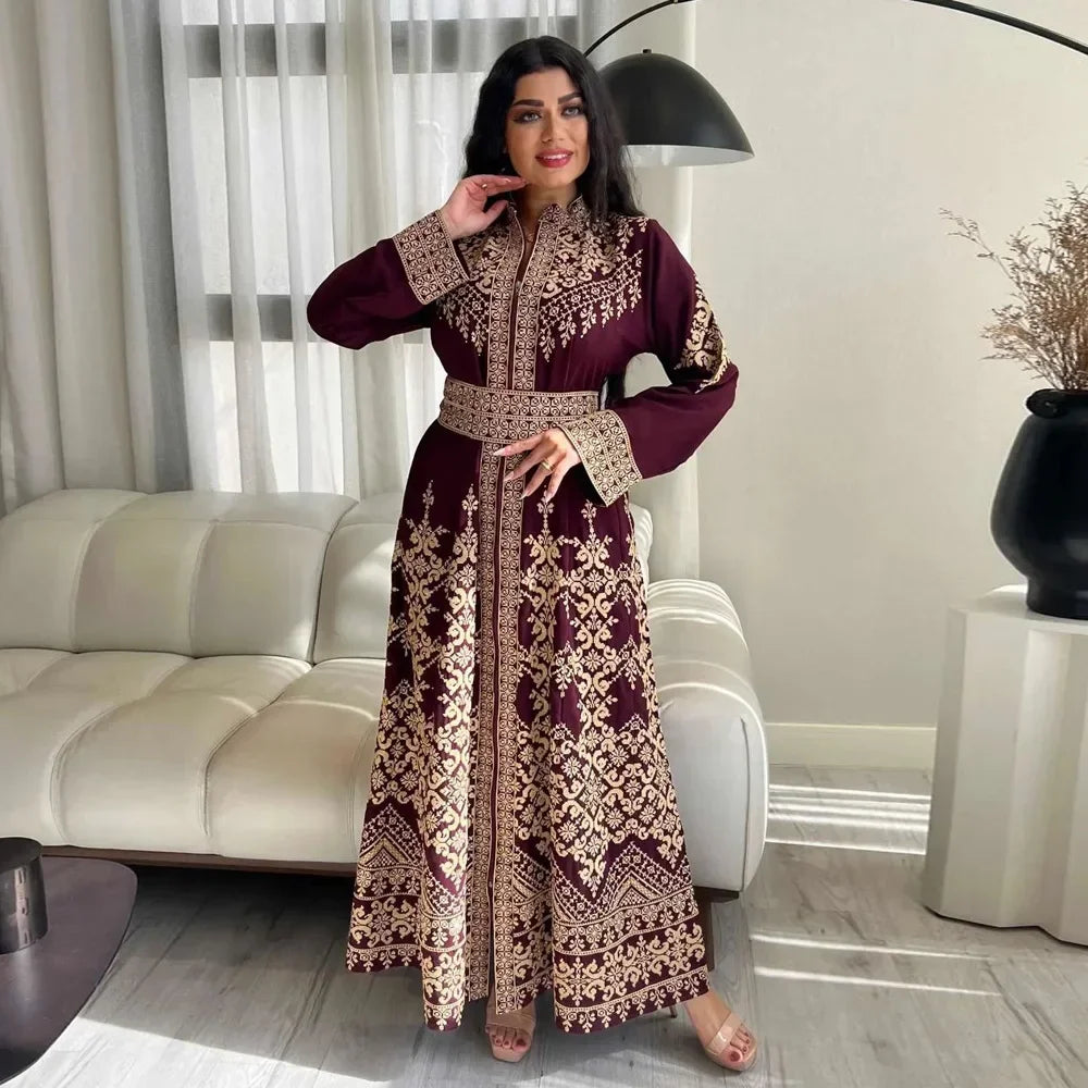 Muslim Women Zipper Long Dress Robe Dubai Abaya Outfits