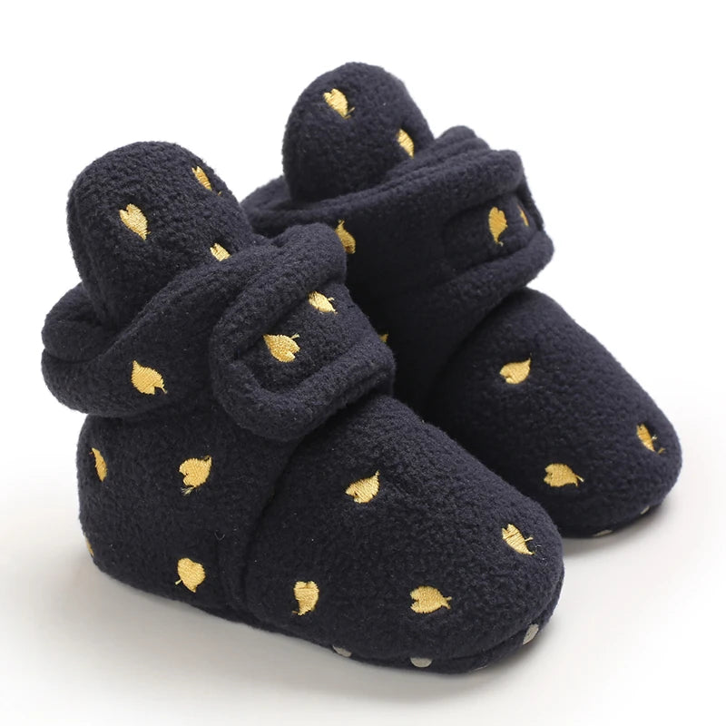 Newborn Baby Girls Boys Soft Booties Solid and comfortable