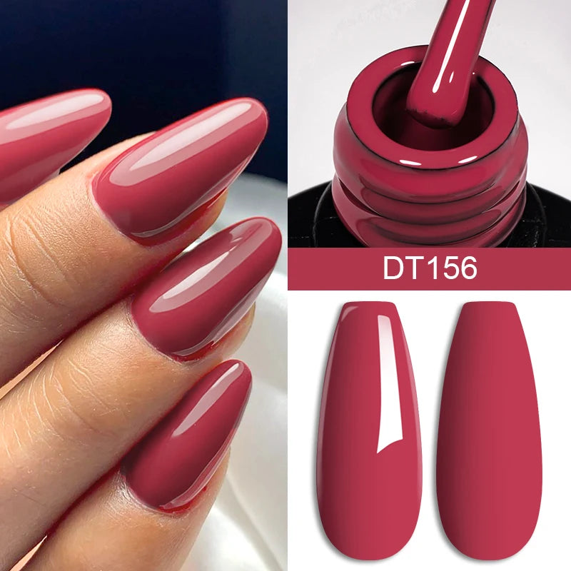 7ml Wine Red Gel Nail Polish Long-Lasting