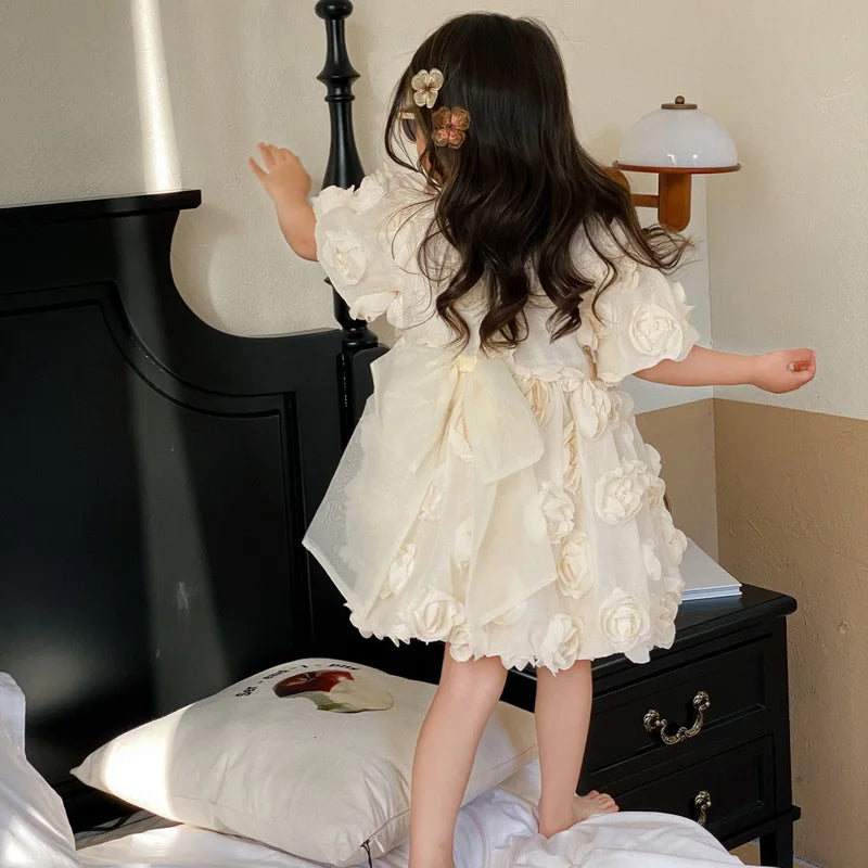 Korean Style Summer Baby Girl Dress,Princess Dresses Party Wedding Formal Clothes