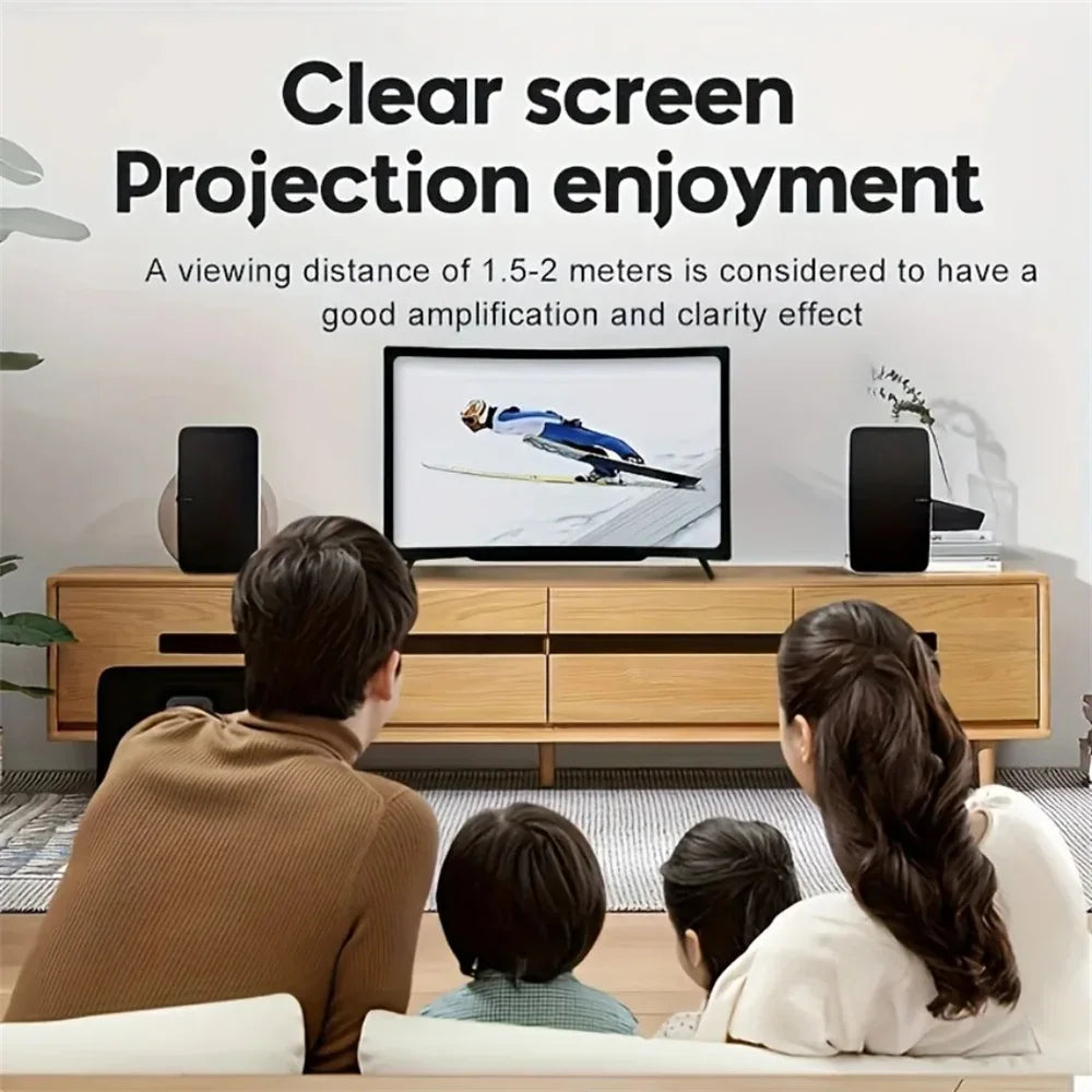 3D Mobile Phone Screen,12 Inch Enlarged Screen Foldable Holder