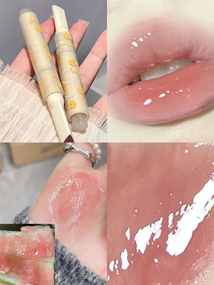 Gege bear flower lipstick with love