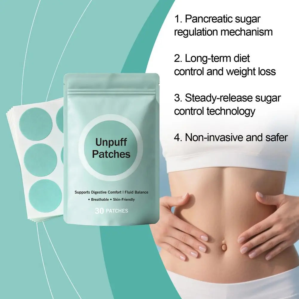 30 PATCHES Unpuff Patches Supports Digestive Comfort