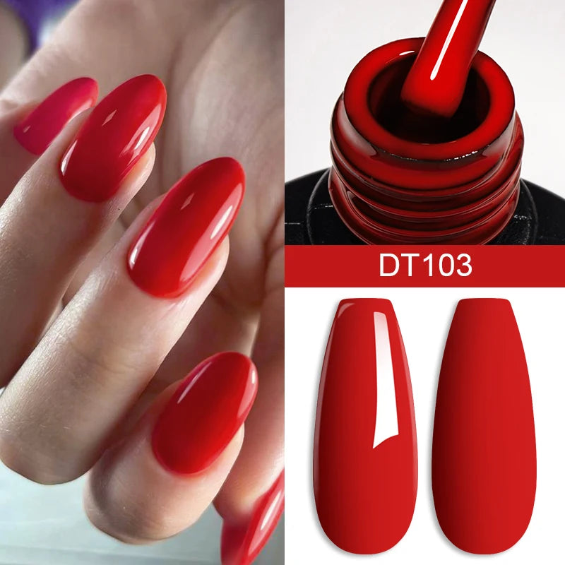 7ml Wine Red Gel Nail Polish Long-Lasting