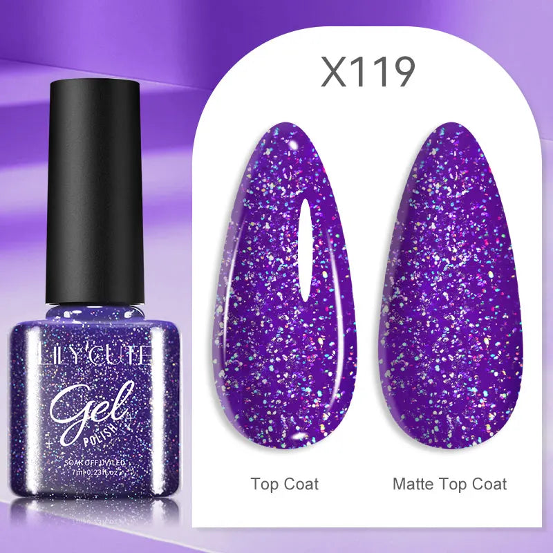 Brown Red Purple Nail Gel Polish Coffee Color Series