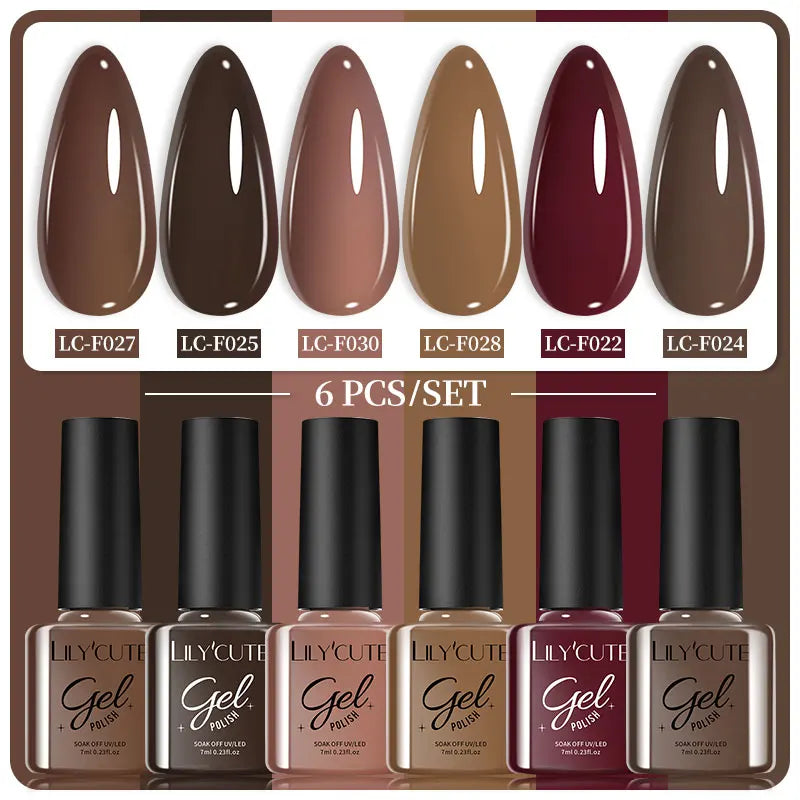 7ml 6Pcs Gel Nail Polish