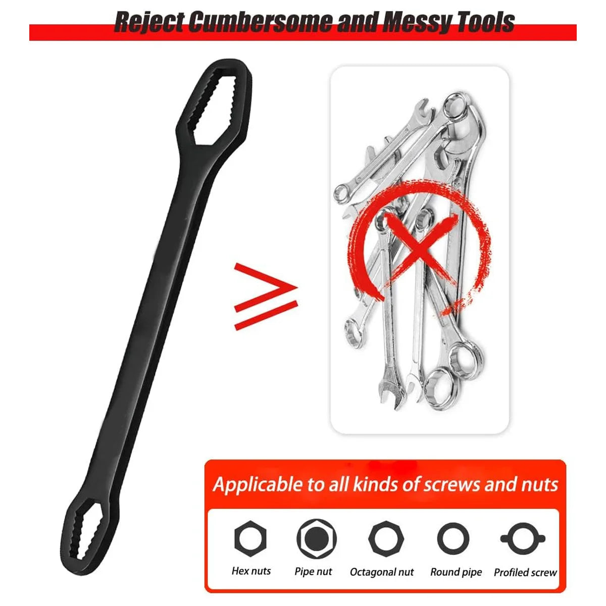 3-17mm 8-22mm Universal Torx Wrench Board