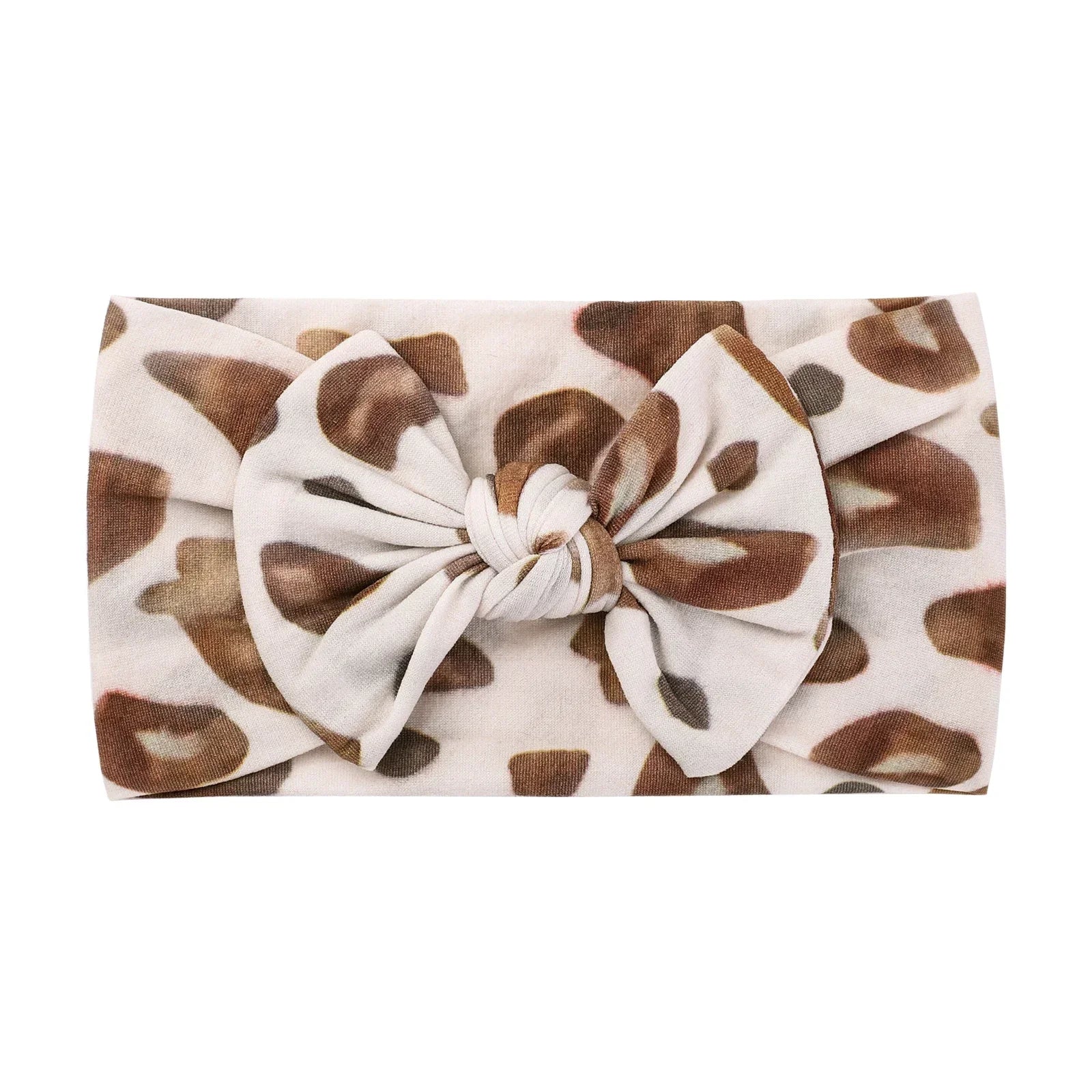 1Pc Baby Nylon Headscarf Astique Suitable Newborn Girl Flower Handmade Headband Elastic Hairband Turban Toddler Hair Accessories