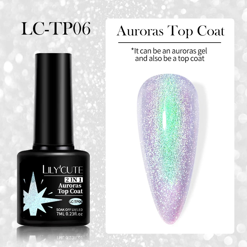 LILYCUTE Nude Crystal Rubber Base Gel Nail Polish