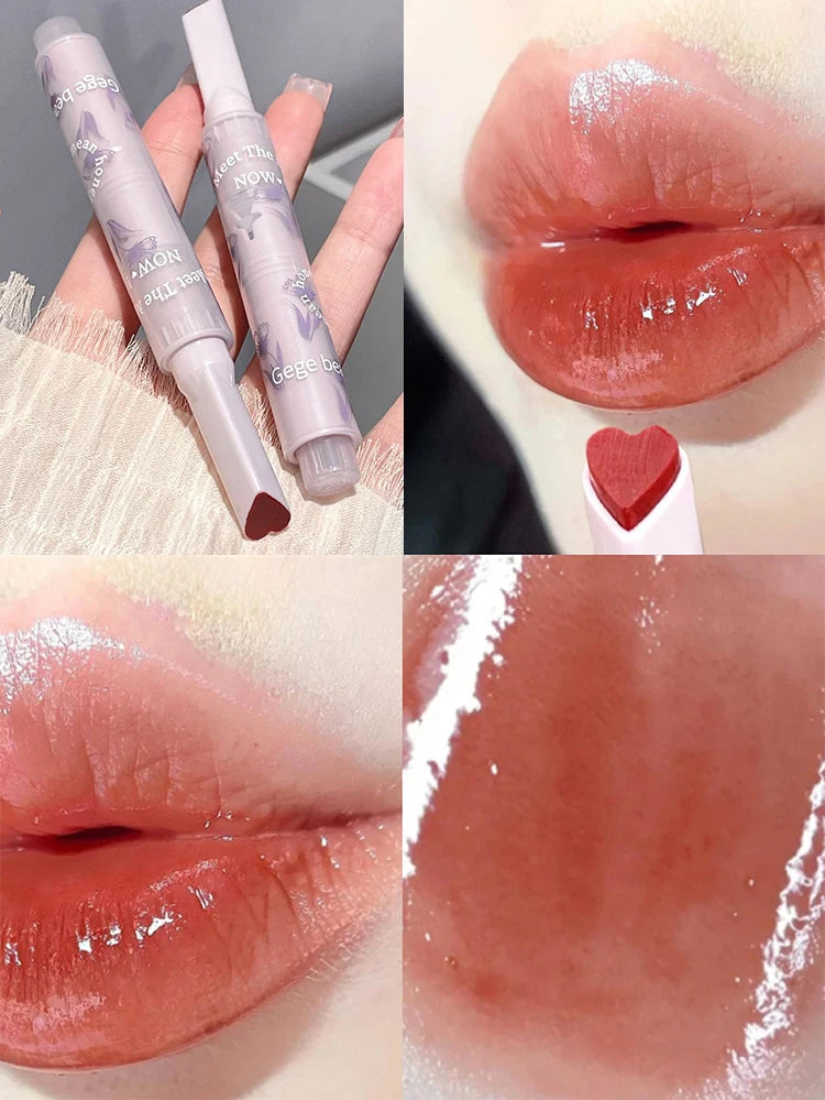 Gege bear flower lipstick with love