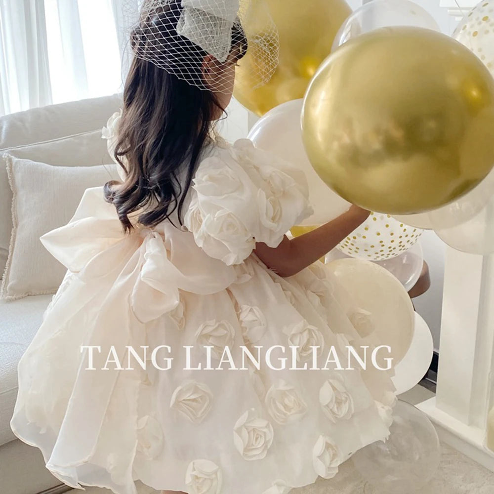 Princess dress for Wedding First Birthday Pageant Party Ball Gown Children Wear 1-12 Years