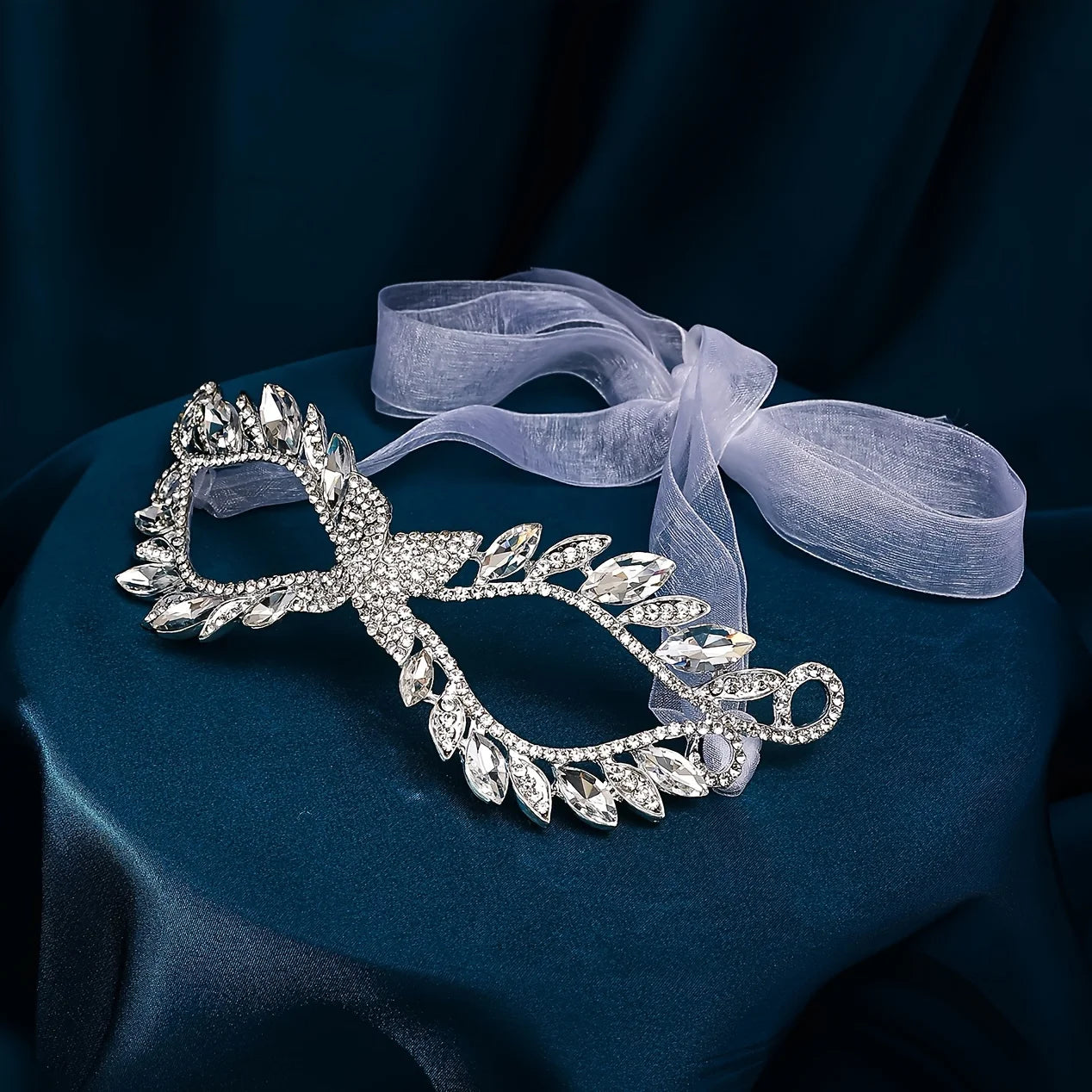 Fashion Crystal Rhinestone Bridal Mask For Women