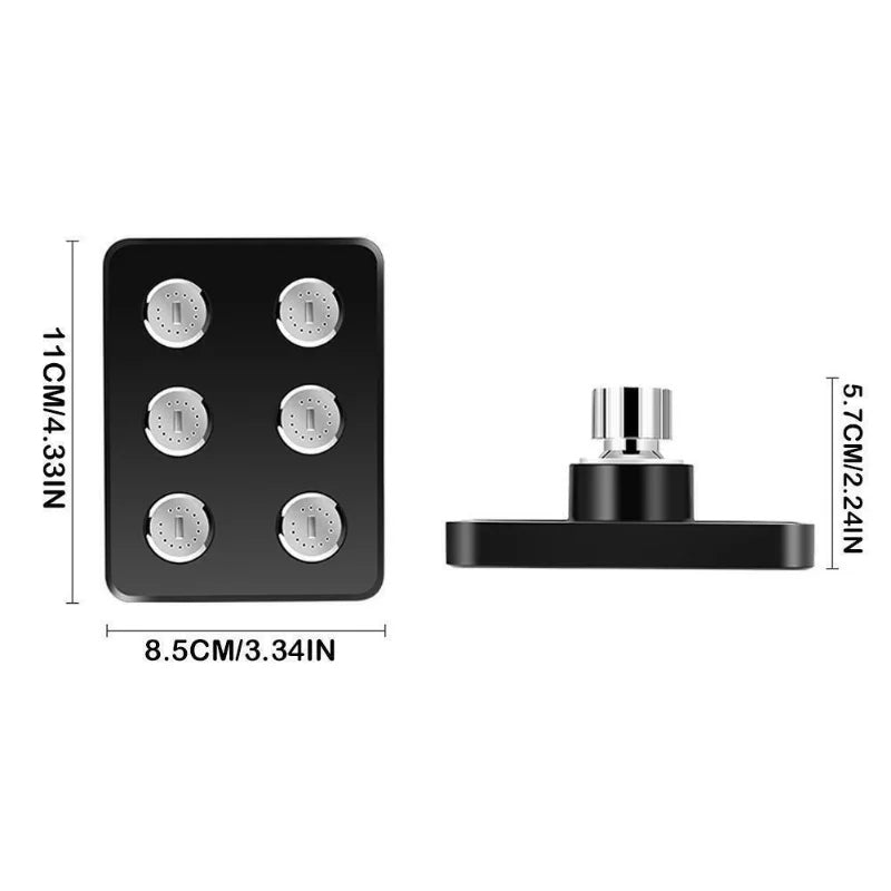 360° Mini-Surround Pressurized Shower
