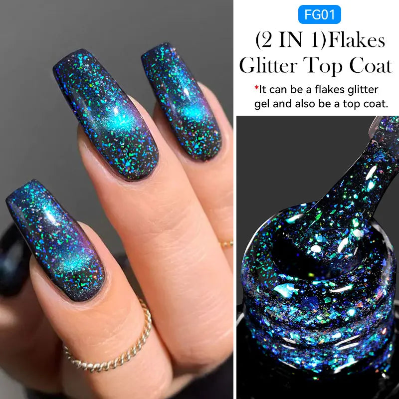 LILYCUTE Nude Crystal Rubber Base Gel Nail Polish