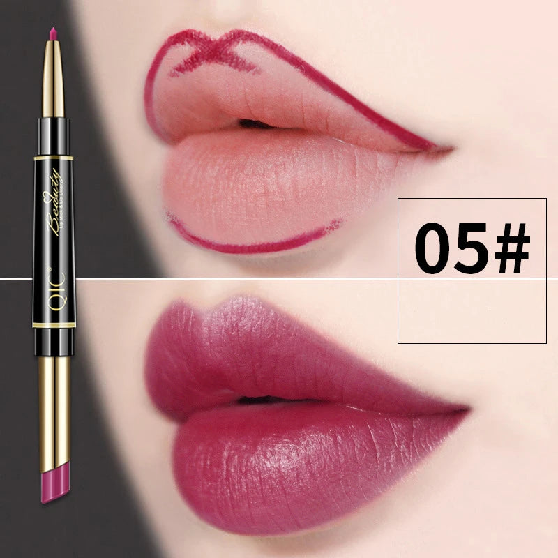 2 IN 1 Lip Liner Waterproof and Long Lasting