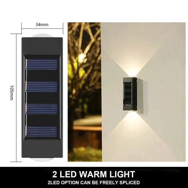 Solar Wall Lamp Outdoor Waterproof Solar Powered Light