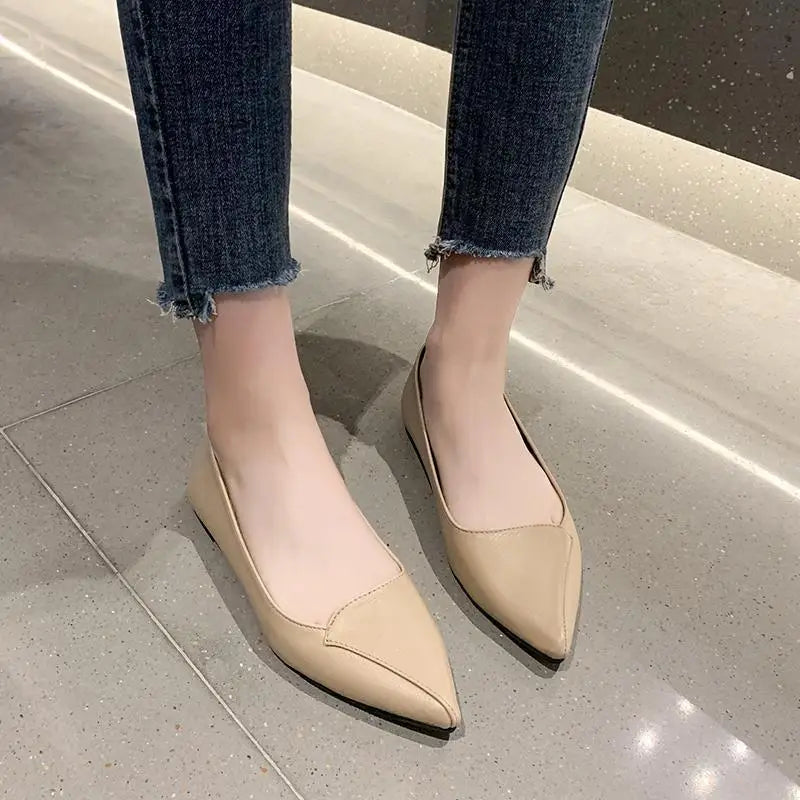Women Fashion Pointed Toe Slip on Shoes