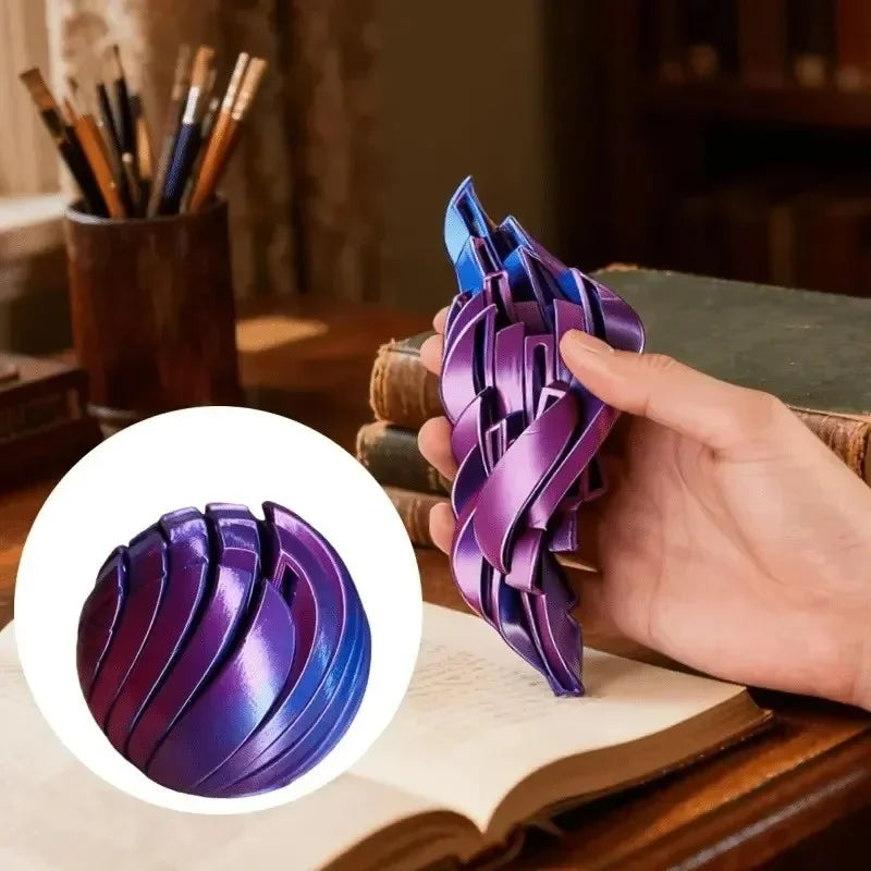 3D Printed Slime Ball Fidget Toy for Anxiety Stress Relief
