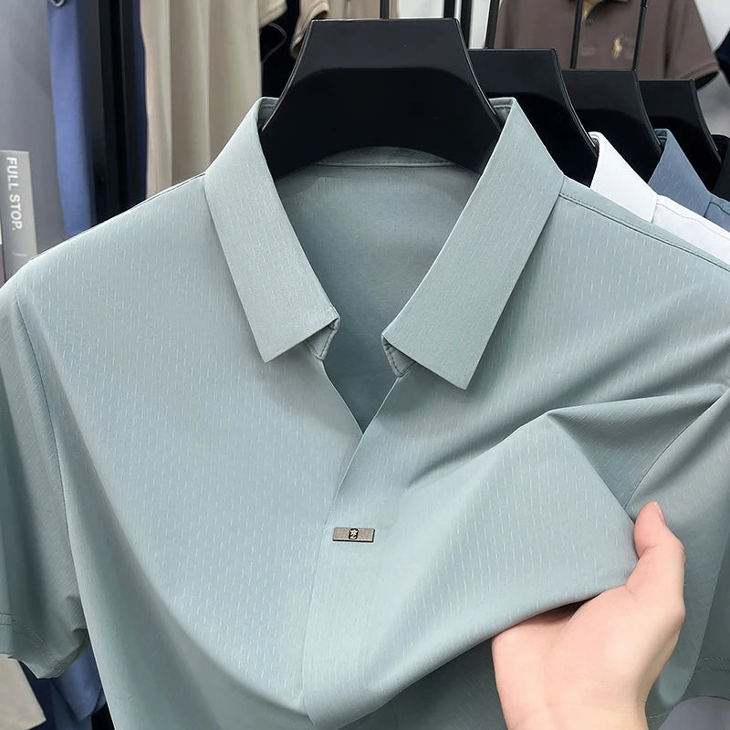 Luxury ice silk breathable summer new T-shirt