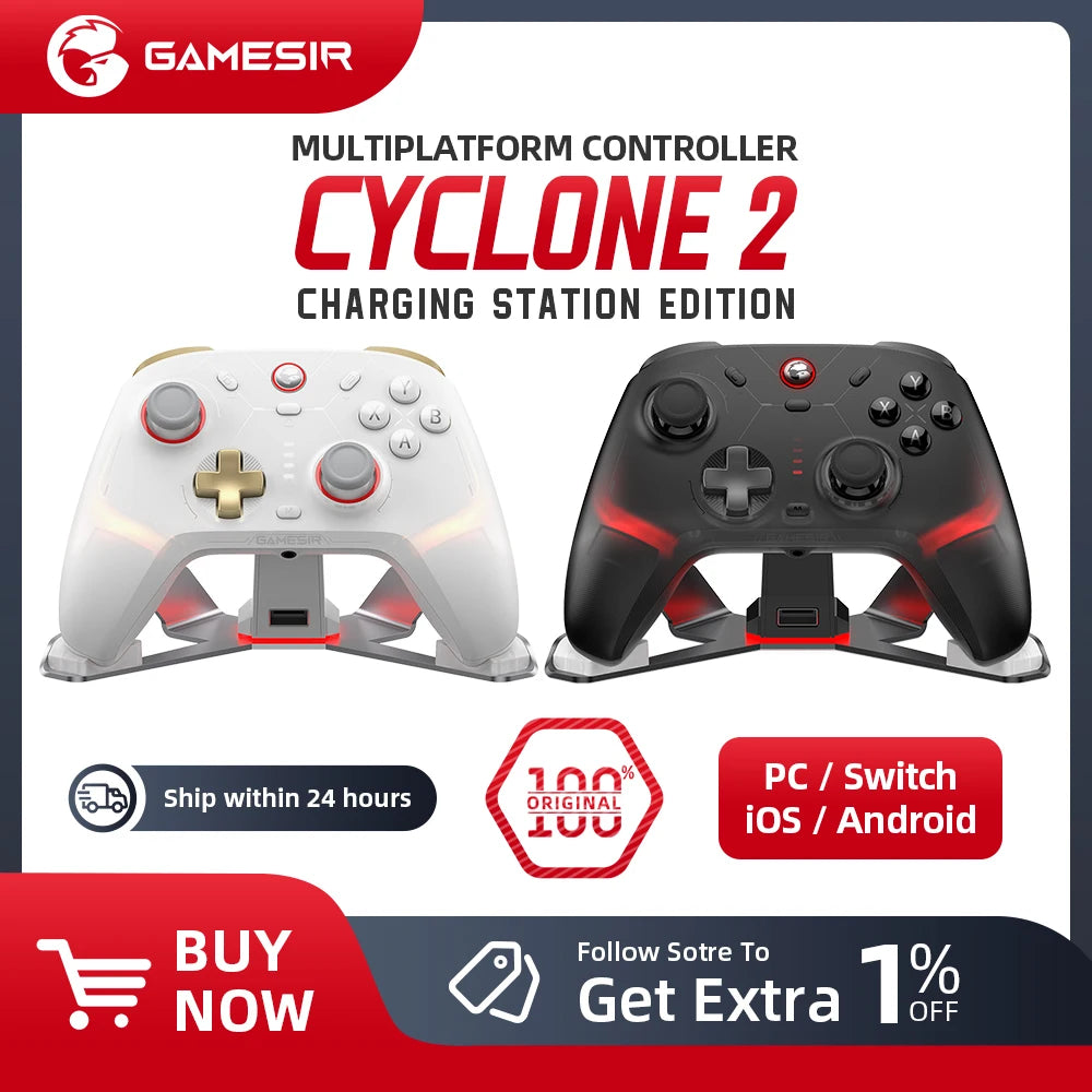 New Gamesir Cyclone 2 Wireless Controller with  Hall effect Controller