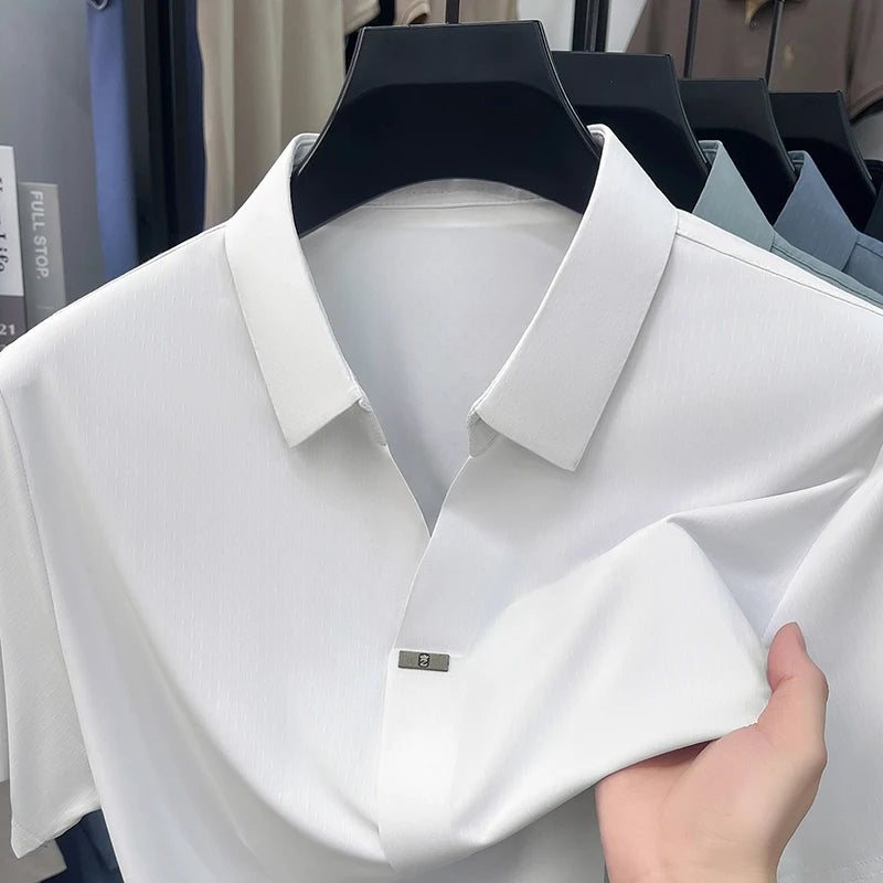 Luxury ice silk breathable summer new T-shirt