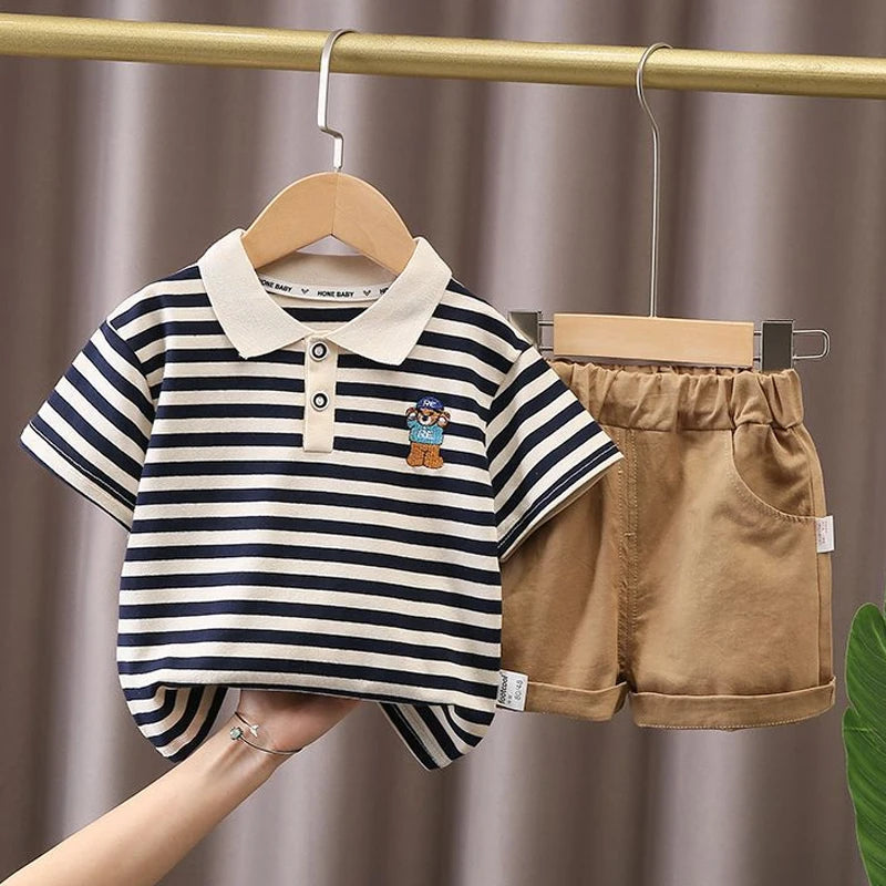 T-shirt+Shorts Boy Summer Clothing