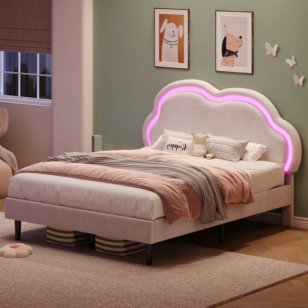 4ft6 Double Upholstered Bed