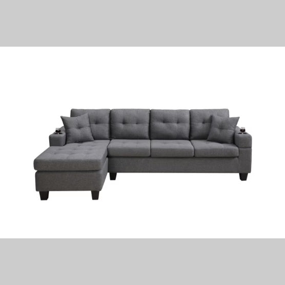 Stoff-Ecksofa