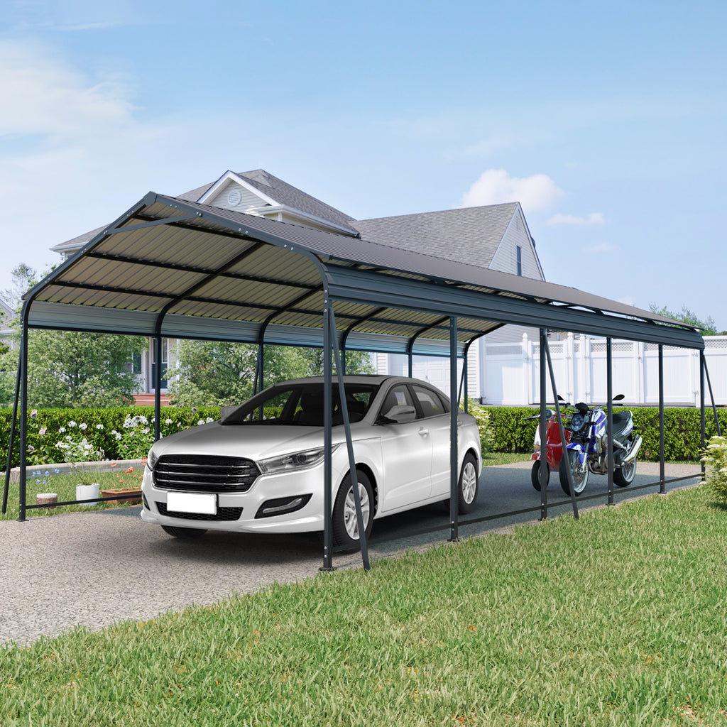13x26.5 FT Carport For Driveway Car, Truck
