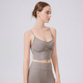 Beauty Back Spaghetti Lace Up Lace Yoga Vest