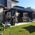 12  X 16  Hardtop Outdoor Metal Gazebo