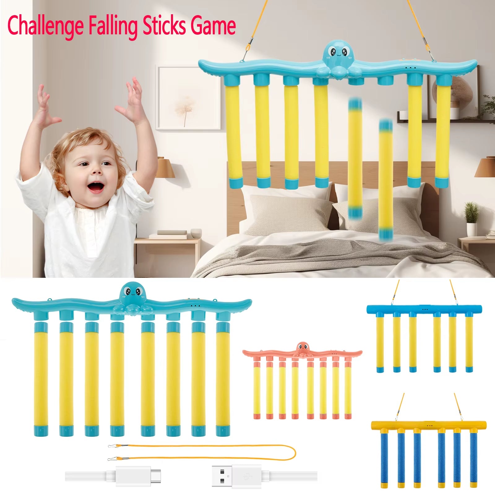 Exciting Falling Sticks Game - Enhance Hand-Eye Coordination & Family Fun!