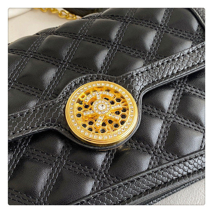 Süße und elegante Diamantketten-Umhängetasche für Damen